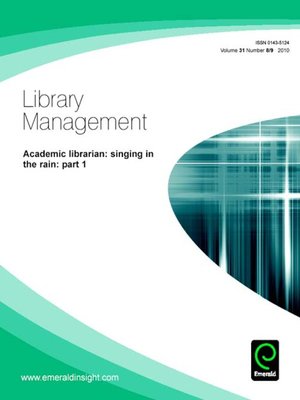 cover image of Library Management, Volume 31, Issue 8 & 9